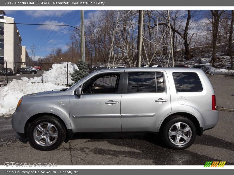 Alabaster Silver Metallic / Gray 2012 Honda Pilot EX 4WD