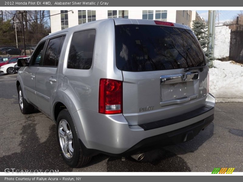 Alabaster Silver Metallic / Gray 2012 Honda Pilot EX 4WD