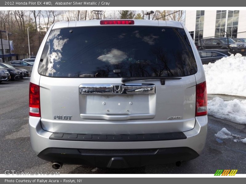 Alabaster Silver Metallic / Gray 2012 Honda Pilot EX 4WD