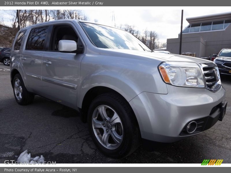 Alabaster Silver Metallic / Gray 2012 Honda Pilot EX 4WD