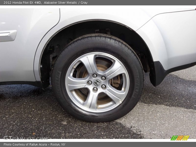 Alabaster Silver Metallic / Gray 2012 Honda Pilot EX 4WD