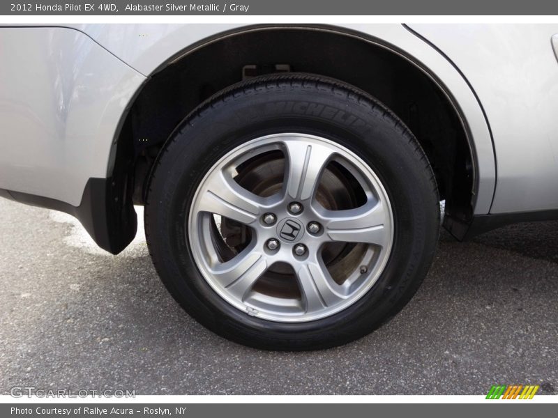 Alabaster Silver Metallic / Gray 2012 Honda Pilot EX 4WD