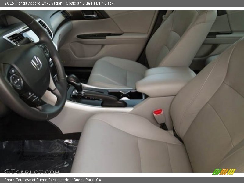 Obsidian Blue Pearl / Black 2015 Honda Accord EX-L Sedan