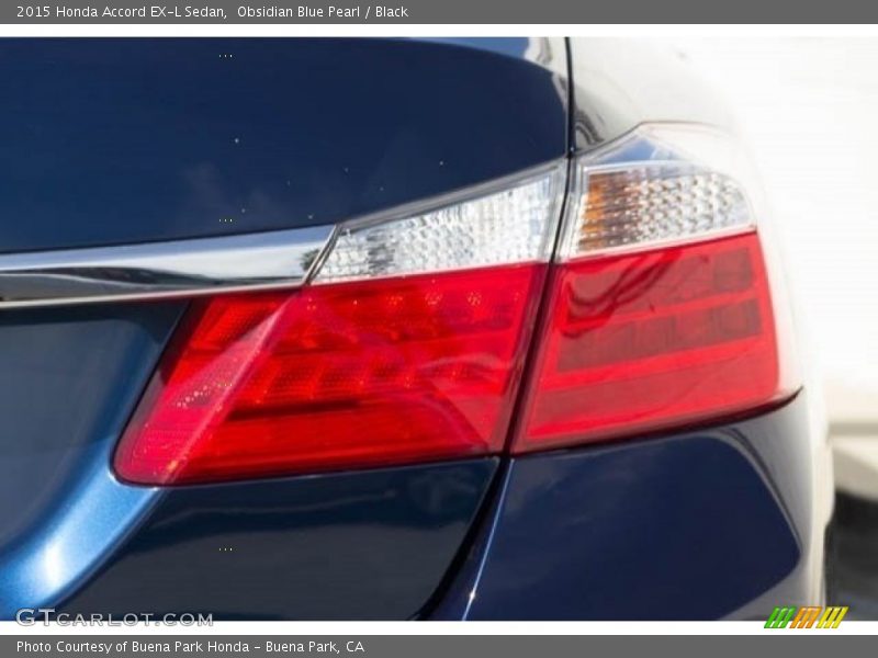 Obsidian Blue Pearl / Black 2015 Honda Accord EX-L Sedan