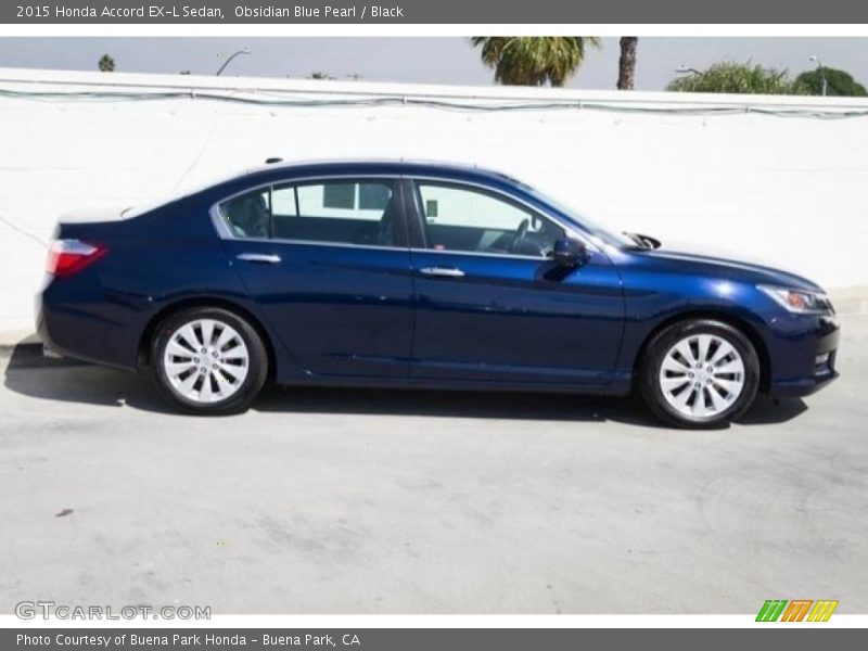 Obsidian Blue Pearl / Black 2015 Honda Accord EX-L Sedan