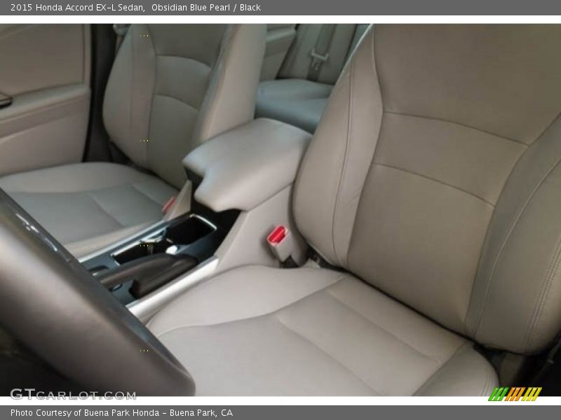 Obsidian Blue Pearl / Black 2015 Honda Accord EX-L Sedan