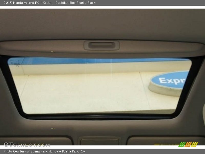 Obsidian Blue Pearl / Black 2015 Honda Accord EX-L Sedan