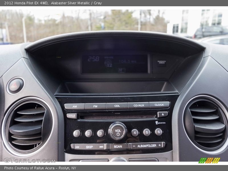 Alabaster Silver Metallic / Gray 2012 Honda Pilot EX 4WD
