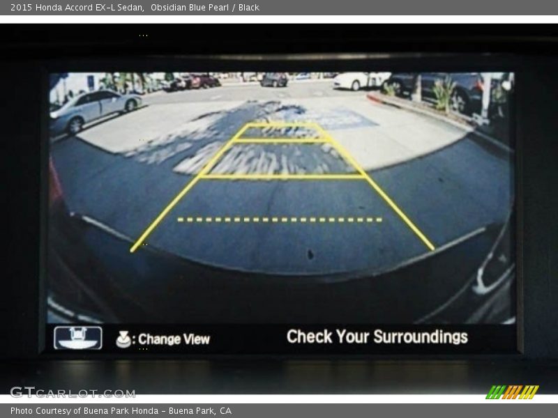 Obsidian Blue Pearl / Black 2015 Honda Accord EX-L Sedan