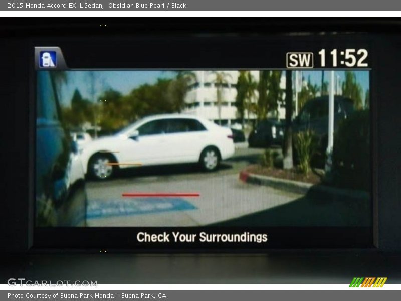 Obsidian Blue Pearl / Black 2015 Honda Accord EX-L Sedan