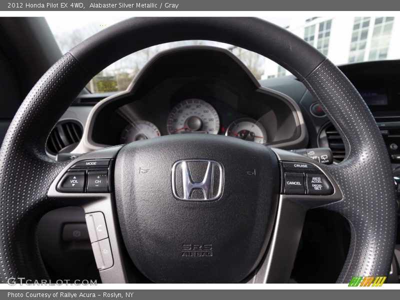 Alabaster Silver Metallic / Gray 2012 Honda Pilot EX 4WD