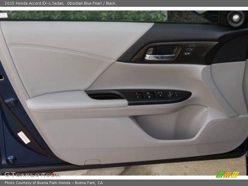 Obsidian Blue Pearl / Black 2015 Honda Accord EX-L Sedan