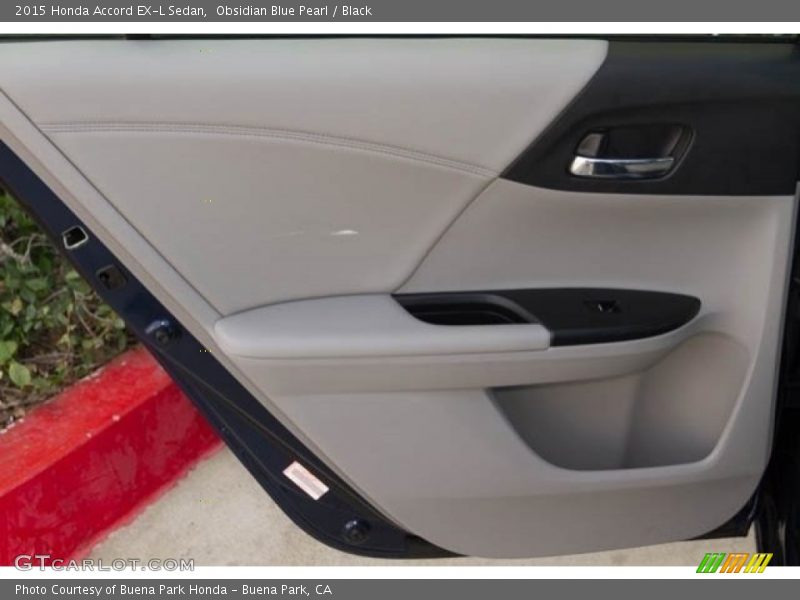 Obsidian Blue Pearl / Black 2015 Honda Accord EX-L Sedan