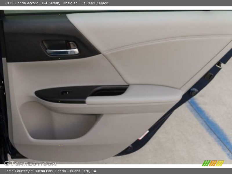 Obsidian Blue Pearl / Black 2015 Honda Accord EX-L Sedan