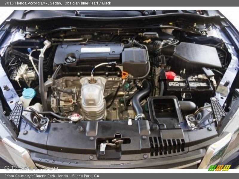 Obsidian Blue Pearl / Black 2015 Honda Accord EX-L Sedan