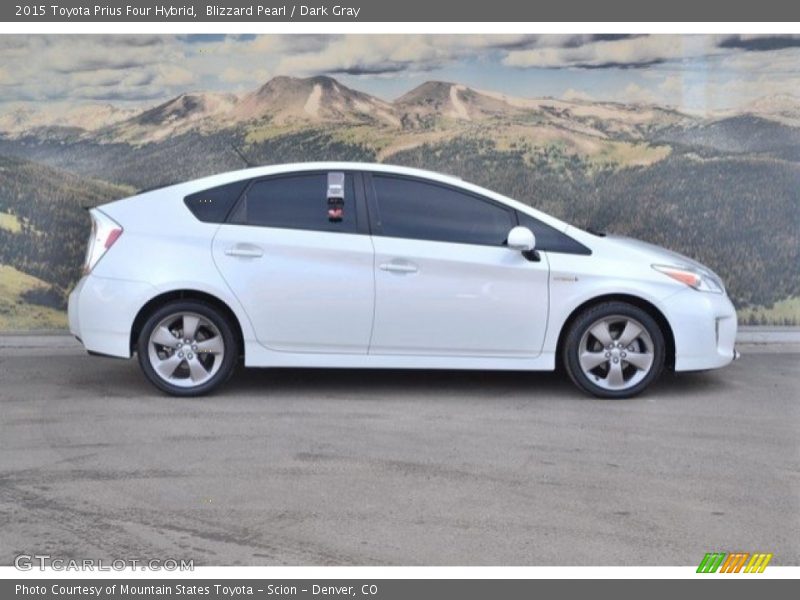 Blizzard Pearl / Dark Gray 2015 Toyota Prius Four Hybrid
