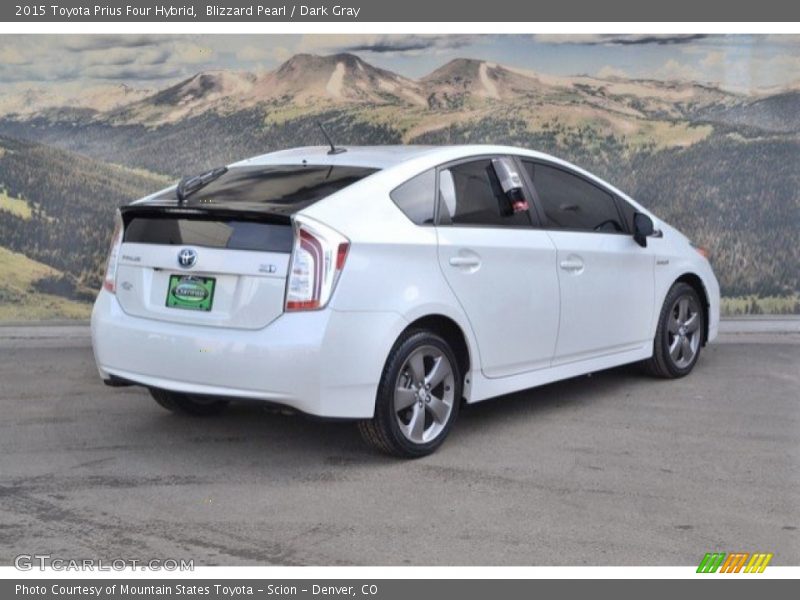 Blizzard Pearl / Dark Gray 2015 Toyota Prius Four Hybrid