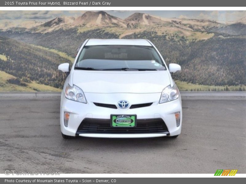 Blizzard Pearl / Dark Gray 2015 Toyota Prius Four Hybrid