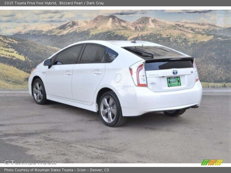 Blizzard Pearl / Dark Gray 2015 Toyota Prius Four Hybrid