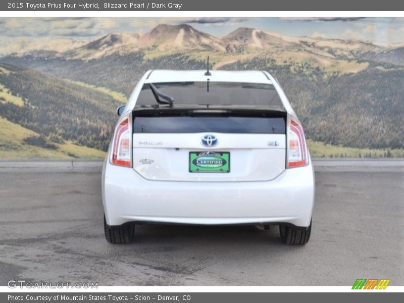 Blizzard Pearl / Dark Gray 2015 Toyota Prius Four Hybrid