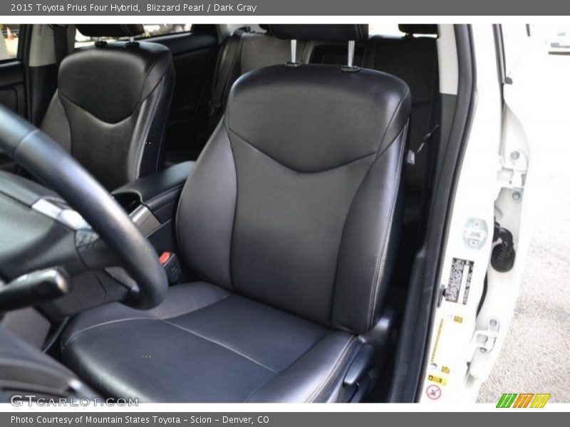 Blizzard Pearl / Dark Gray 2015 Toyota Prius Four Hybrid