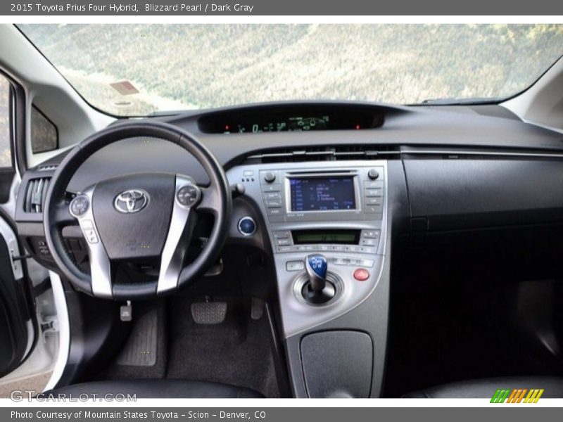 Blizzard Pearl / Dark Gray 2015 Toyota Prius Four Hybrid