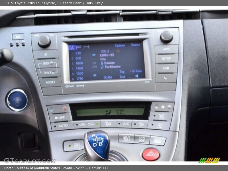 Blizzard Pearl / Dark Gray 2015 Toyota Prius Four Hybrid
