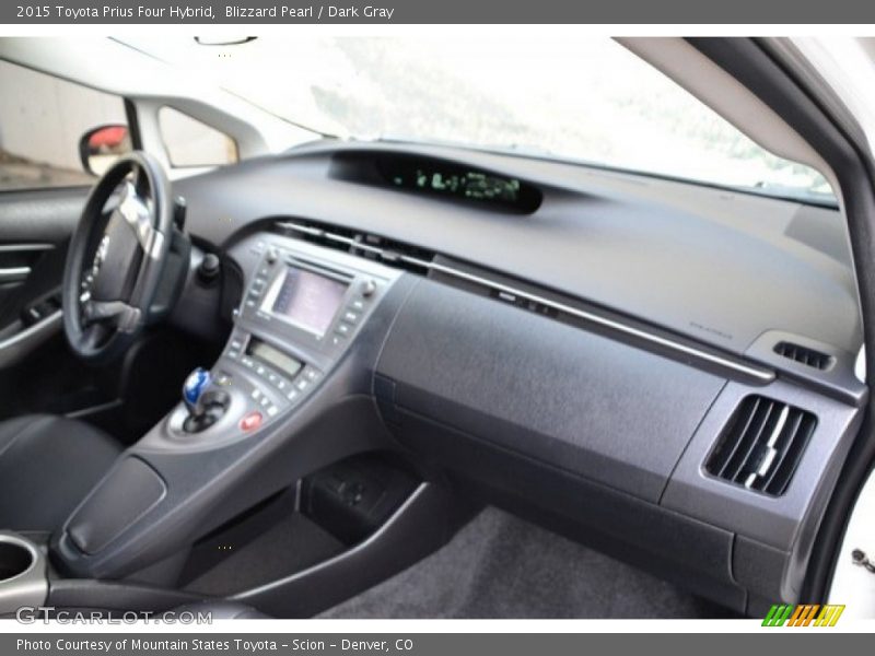 Blizzard Pearl / Dark Gray 2015 Toyota Prius Four Hybrid