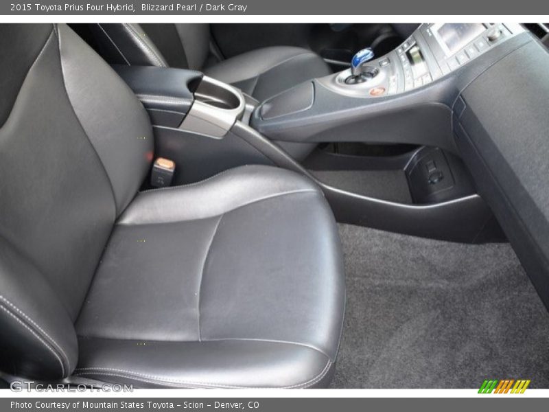 Blizzard Pearl / Dark Gray 2015 Toyota Prius Four Hybrid