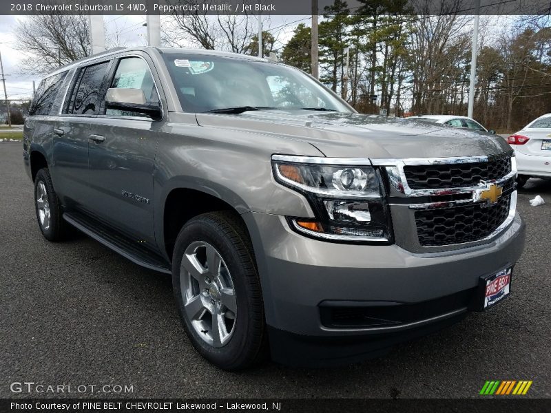 Pepperdust Metallic / Jet Black 2018 Chevrolet Suburban LS 4WD