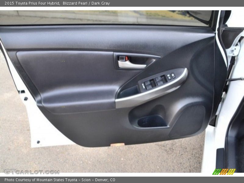 Blizzard Pearl / Dark Gray 2015 Toyota Prius Four Hybrid