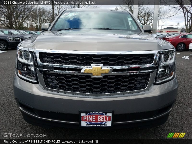 Pepperdust Metallic / Jet Black 2018 Chevrolet Suburban LS 4WD