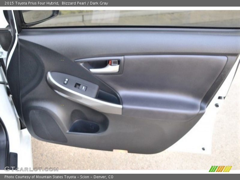 Blizzard Pearl / Dark Gray 2015 Toyota Prius Four Hybrid