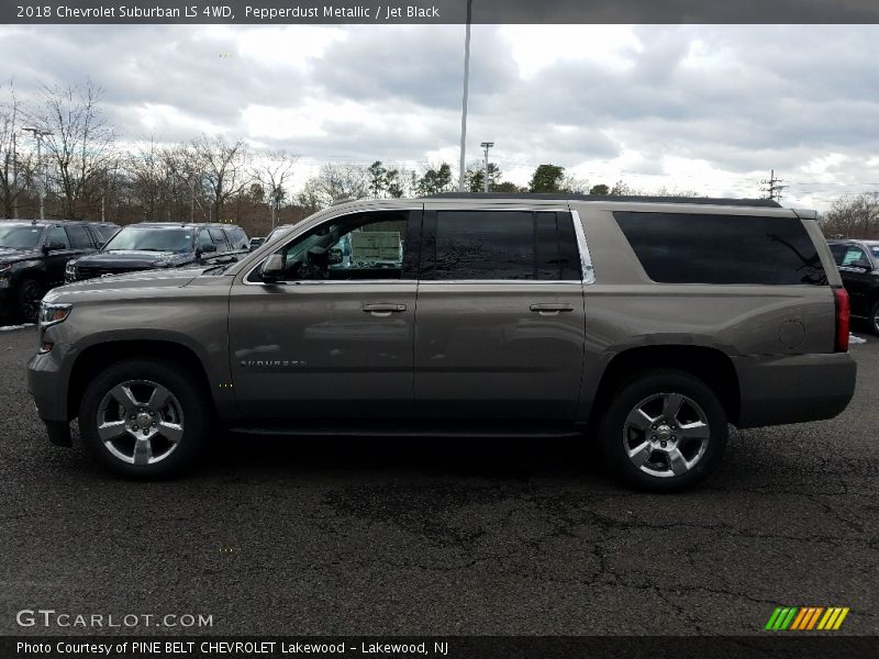 Pepperdust Metallic / Jet Black 2018 Chevrolet Suburban LS 4WD