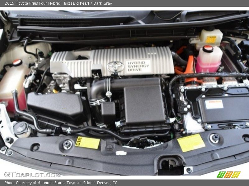 Blizzard Pearl / Dark Gray 2015 Toyota Prius Four Hybrid