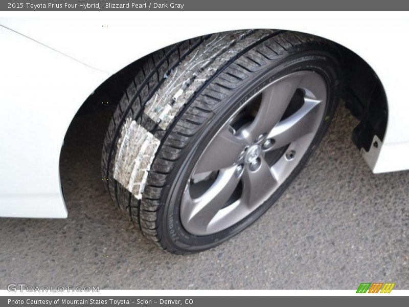 Blizzard Pearl / Dark Gray 2015 Toyota Prius Four Hybrid