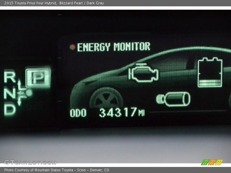 Blizzard Pearl / Dark Gray 2015 Toyota Prius Four Hybrid