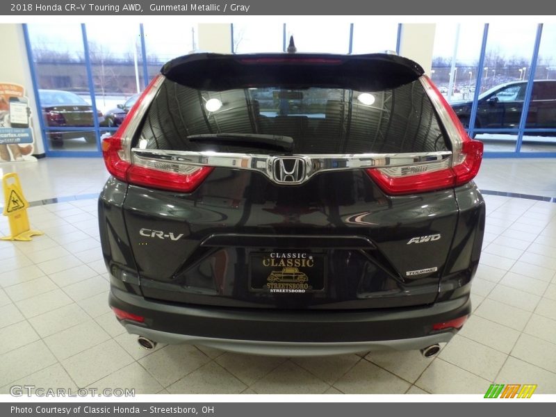 Gunmetal Metallic / Gray 2018 Honda CR-V Touring AWD