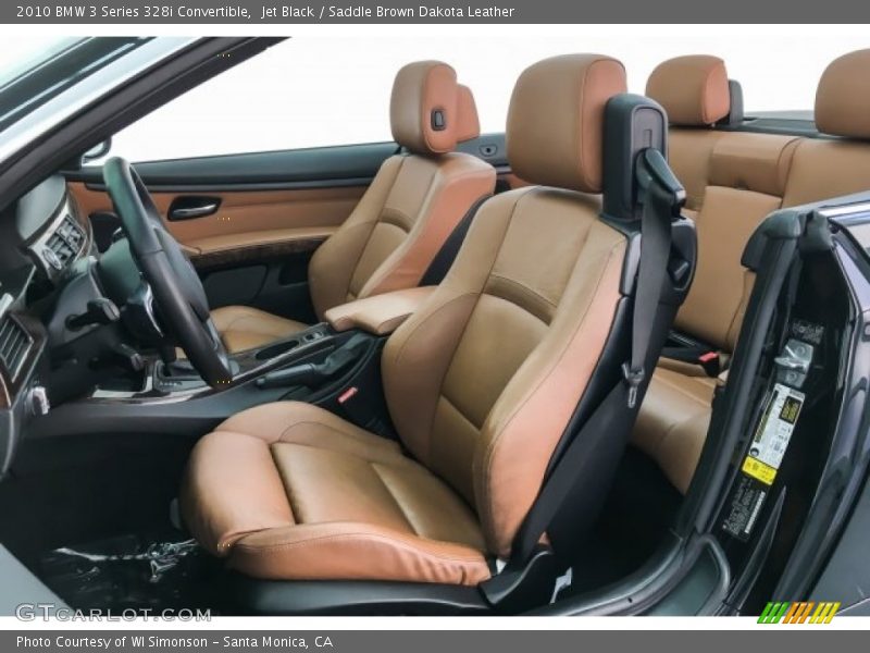 Jet Black / Saddle Brown Dakota Leather 2010 BMW 3 Series 328i Convertible