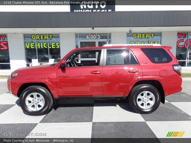 Barcelona Red Metallic / Sand Beige 2018 Toyota 4Runner SR5 4x4