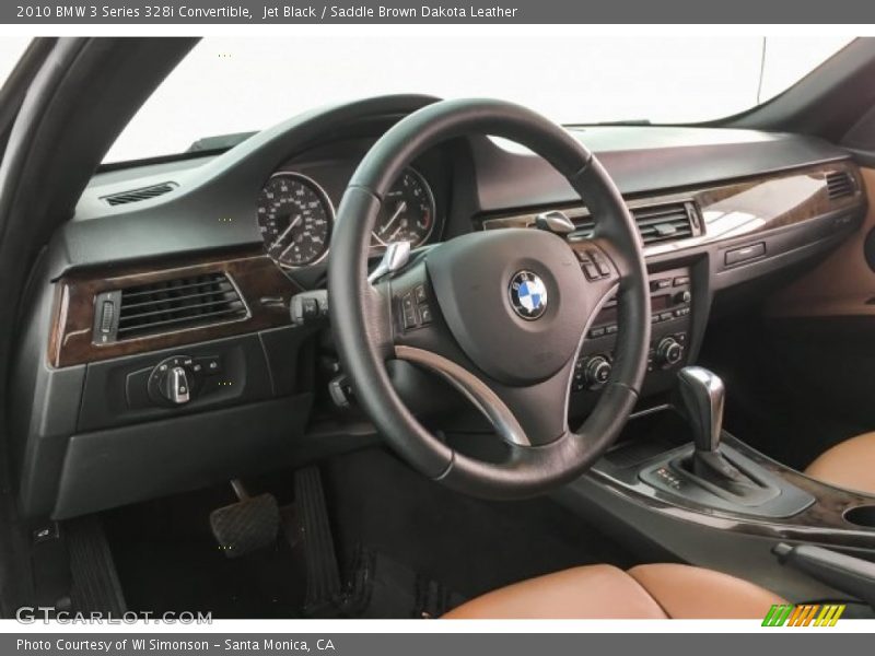 Jet Black / Saddle Brown Dakota Leather 2010 BMW 3 Series 328i Convertible