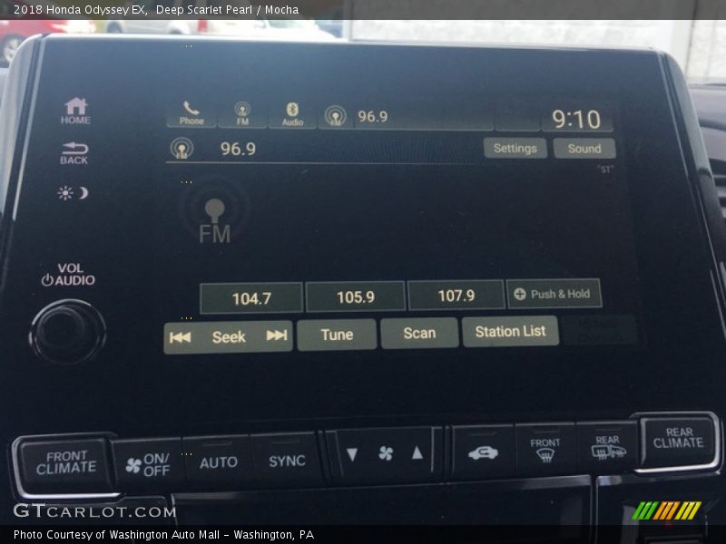 Deep Scarlet Pearl / Mocha 2018 Honda Odyssey EX