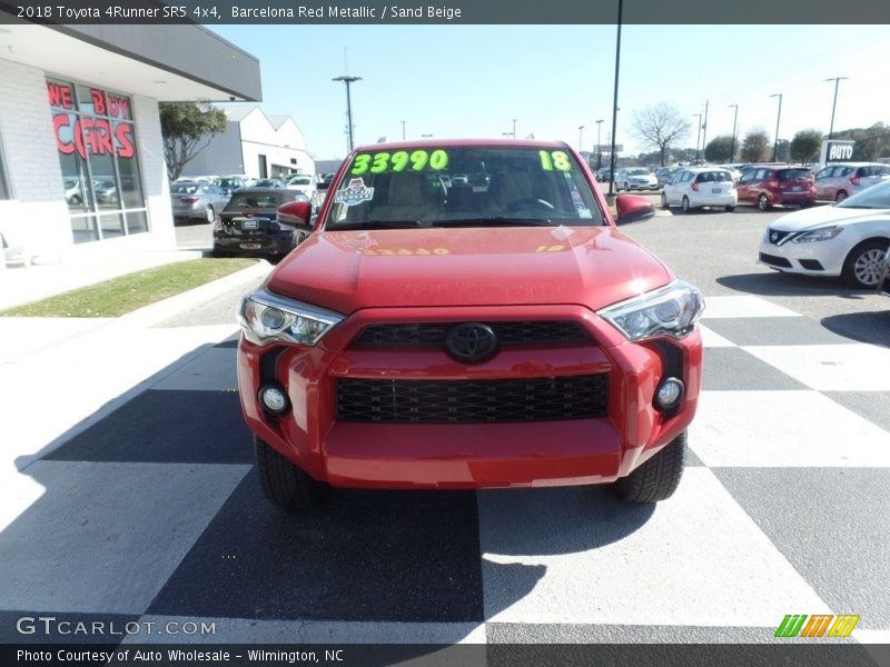 Barcelona Red Metallic / Sand Beige 2018 Toyota 4Runner SR5 4x4