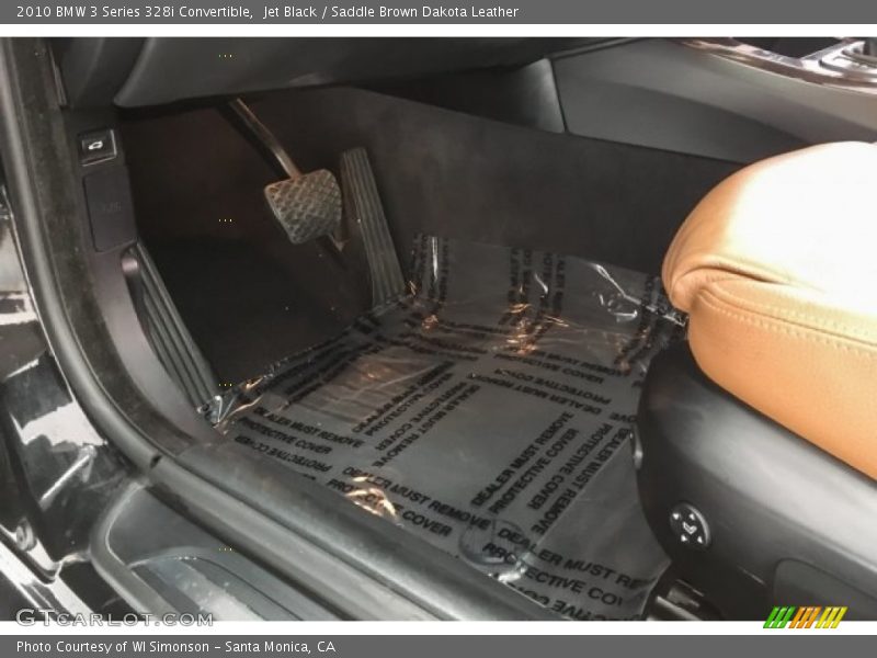Jet Black / Saddle Brown Dakota Leather 2010 BMW 3 Series 328i Convertible