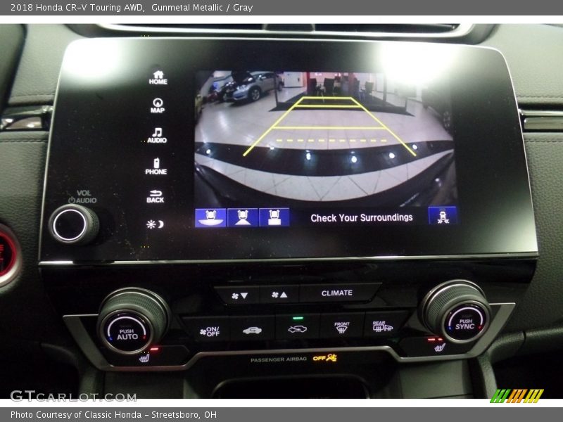 Gunmetal Metallic / Gray 2018 Honda CR-V Touring AWD