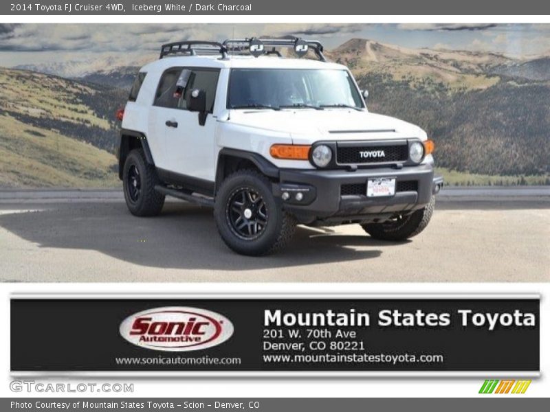 Iceberg White / Dark Charcoal 2014 Toyota FJ Cruiser 4WD