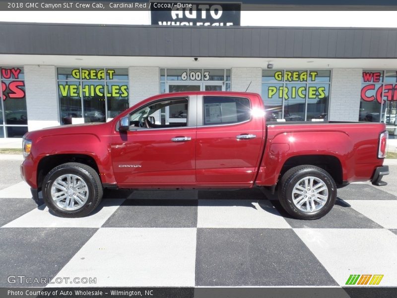 Cardinal Red / Cocoa/­Dune 2018 GMC Canyon SLT Crew Cab