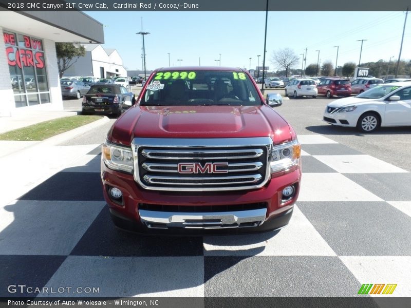 Cardinal Red / Cocoa/­Dune 2018 GMC Canyon SLT Crew Cab
