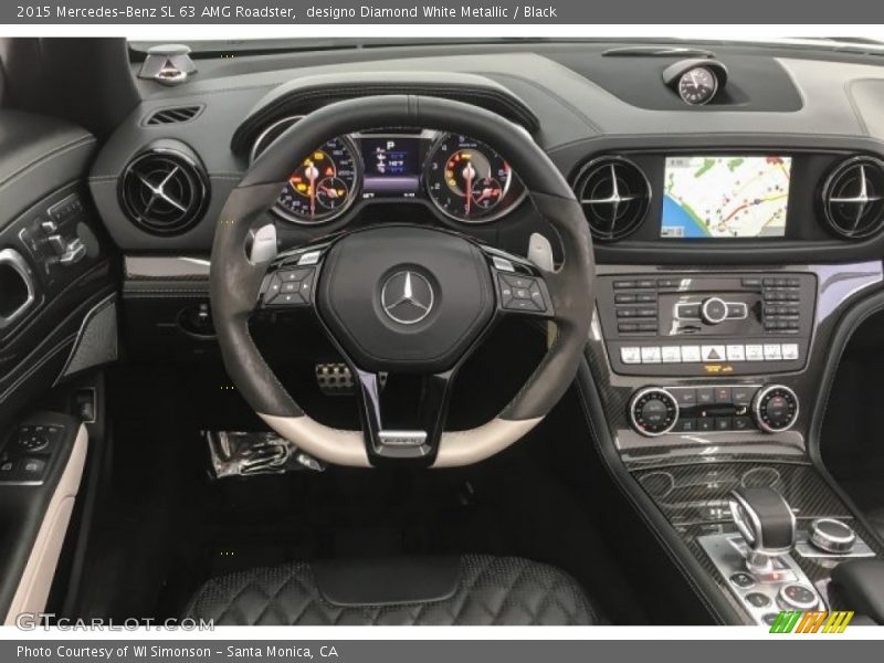 designo Diamond White Metallic / Black 2015 Mercedes-Benz SL 63 AMG Roadster