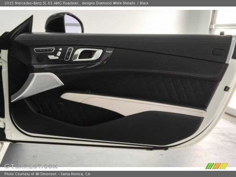 designo Diamond White Metallic / Black 2015 Mercedes-Benz SL 63 AMG Roadster